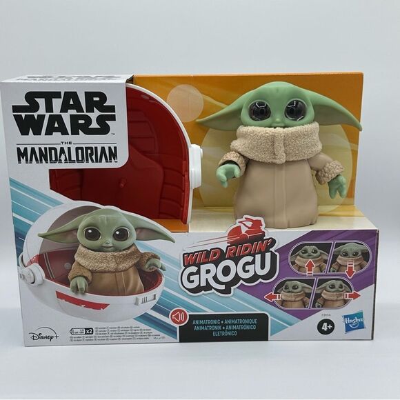 NIB-STAR WARS THE MANDALORIAN WILD RIDEN GROGU ANIMATRONICS - Picture 1 of 6